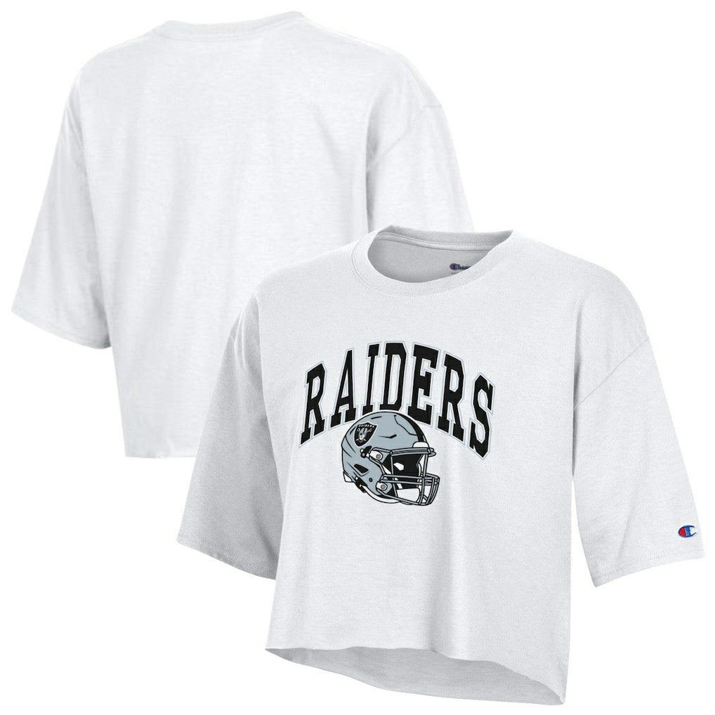 Las Vegas Raiders Champion Women's Boyfriend Cropped T-Shirt