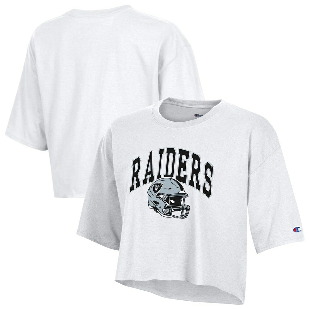 Las Vegas Raiders Champion Women's Boyfriend Cropped T-Shirt