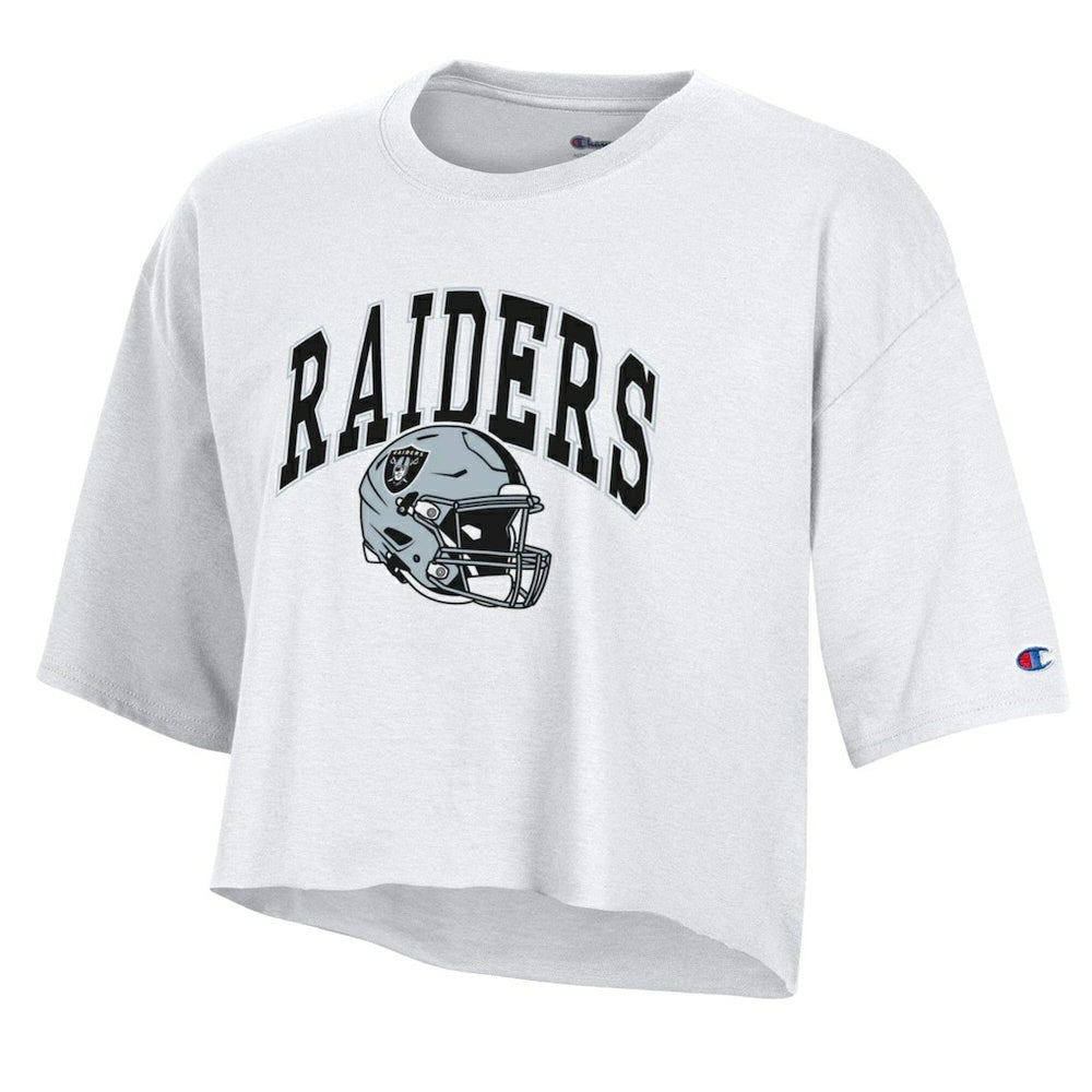 Las Vegas Raiders Champion Women's Boyfriend Cropped T-Shirt