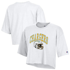 Los Angeles Chargers Champion Women's Boyfriend Cropped T-Shirt