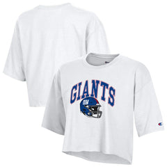 New York Giants Champion Women's Boyfriend Cropped T-Shirt