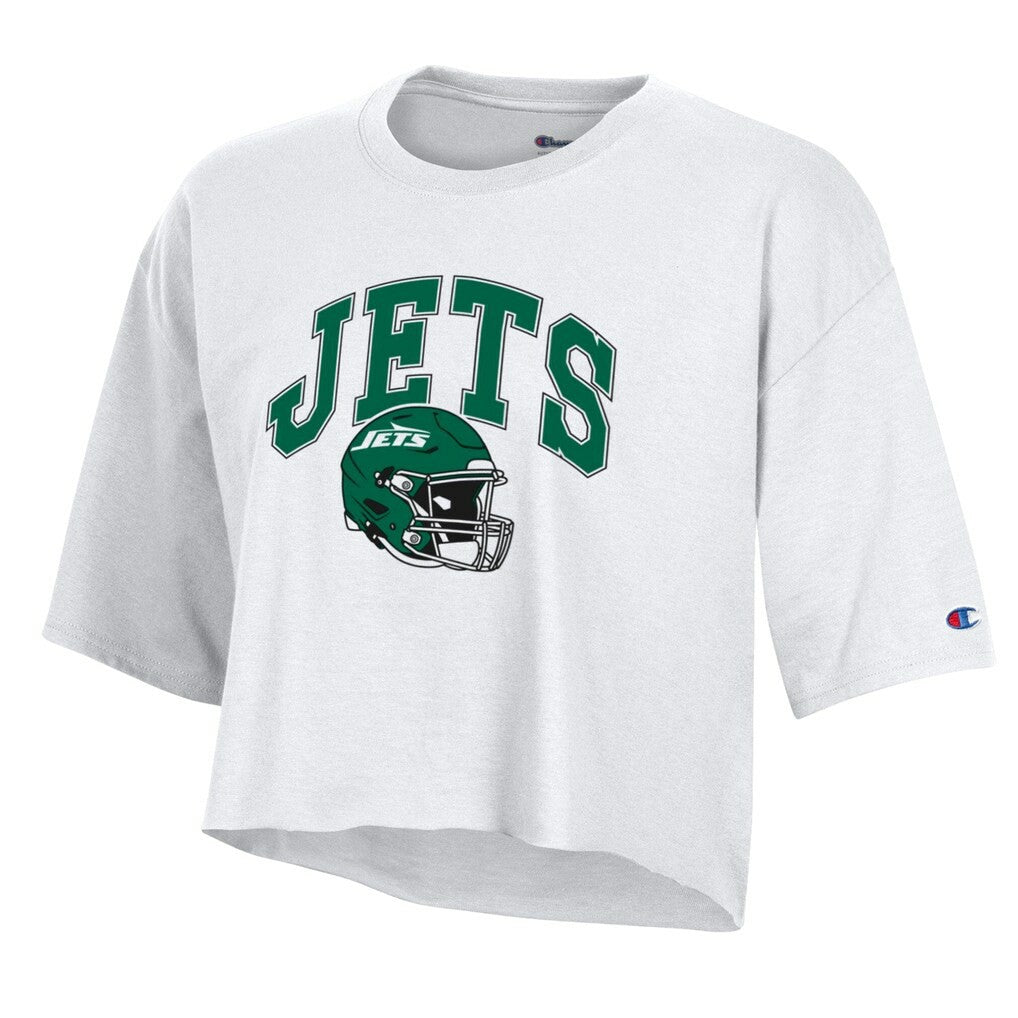 New York Jets Champion Women's Boyfriend Cropped T-Shirt