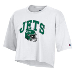 New York Jets Champion Women's Boyfriend Cropped T-Shirt