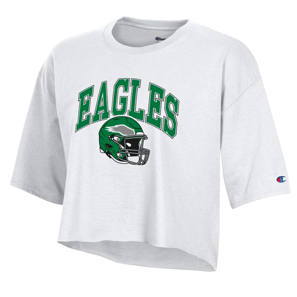 Philadelphia Eagles Champion Women's Boyfriend Cropped T-Shirt