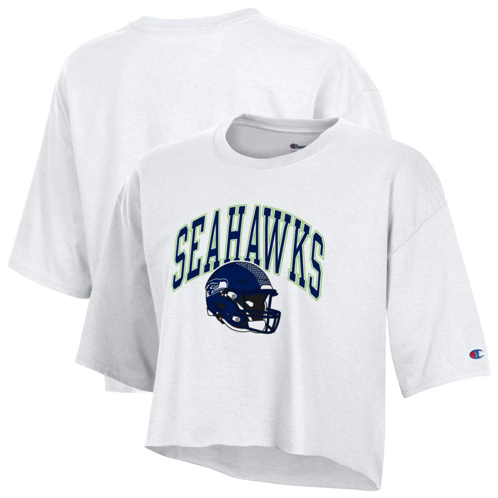 Seattle Seahawks Champion Women's Boyfriend Cropped T-Shirt