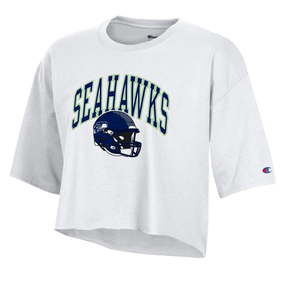 Seattle Seahawks Champion Women's Boyfriend Cropped T-Shirt