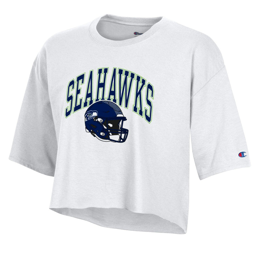 Seattle Seahawks Champion Women's Boyfriend Cropped T-Shirt