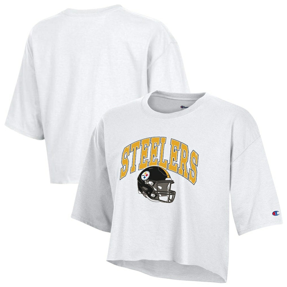 Pittsburgh Steelers Champion Women's Boyfriend Cropped T-Shirt