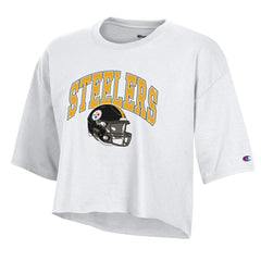 Pittsburgh Steelers Champion Women's Boyfriend Cropped T-Shirt