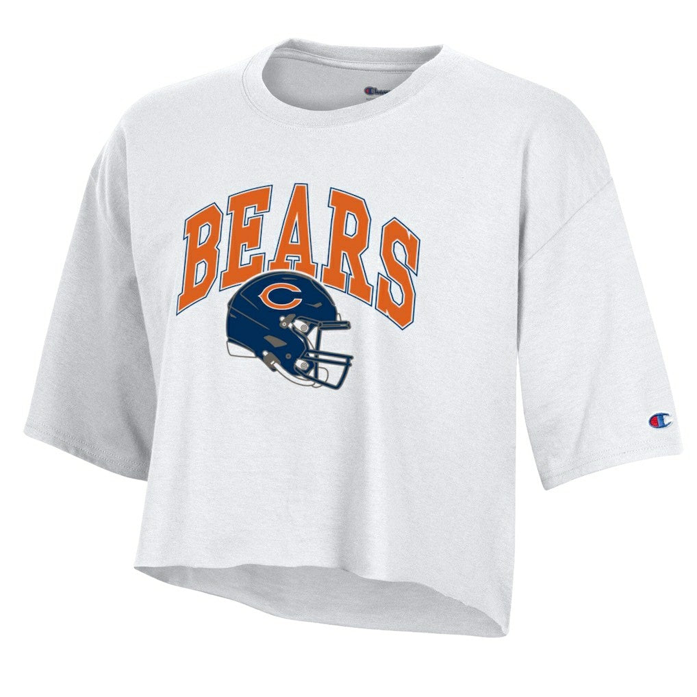 Chicago Bears Champion Women's Boyfriend Cropped T-Shirt