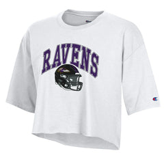 Baltimore Ravens Champion Women's Boyfriend Cropped T-Shirt