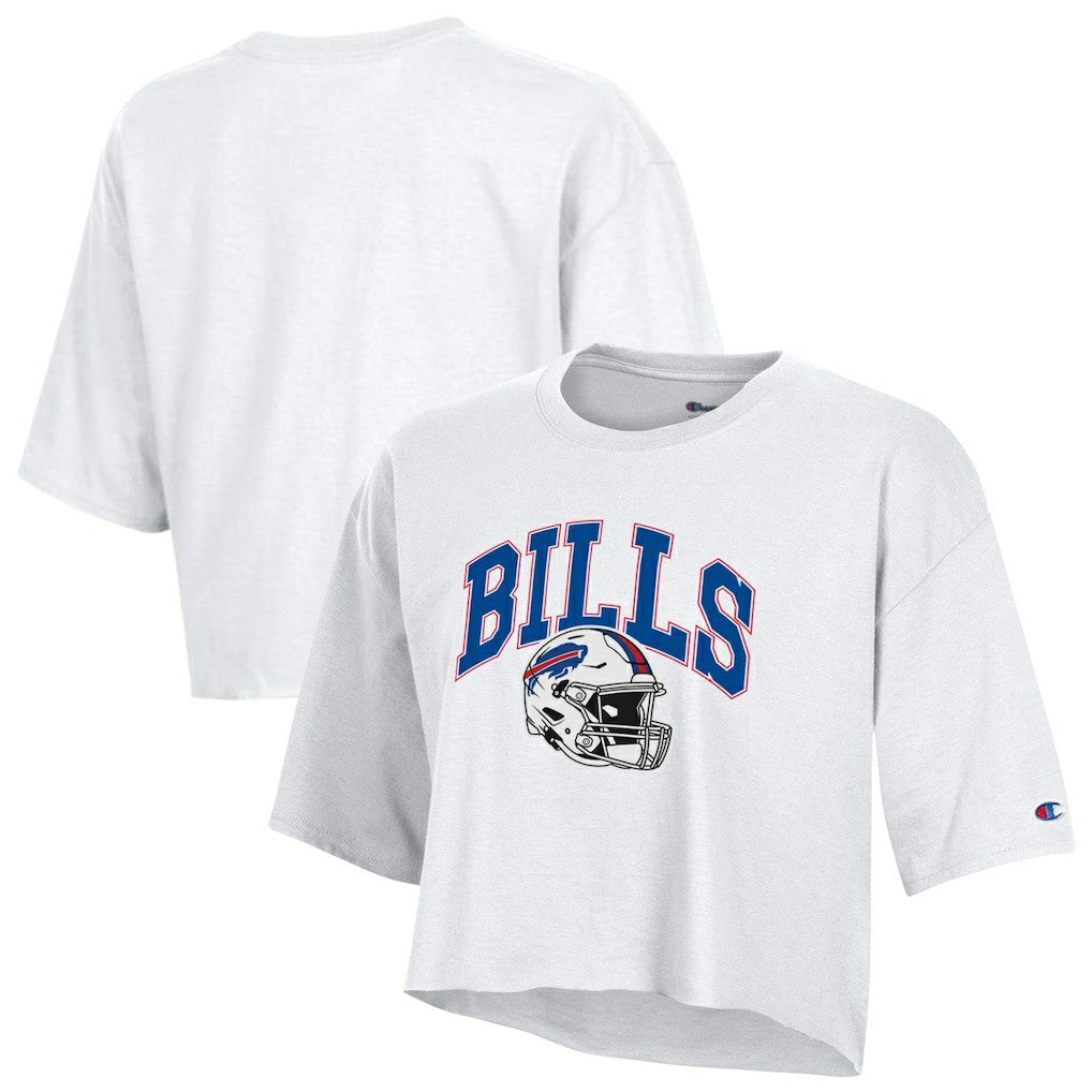 Buffalo Bills Champion Women's Boyfriend Cropped T-Shirt