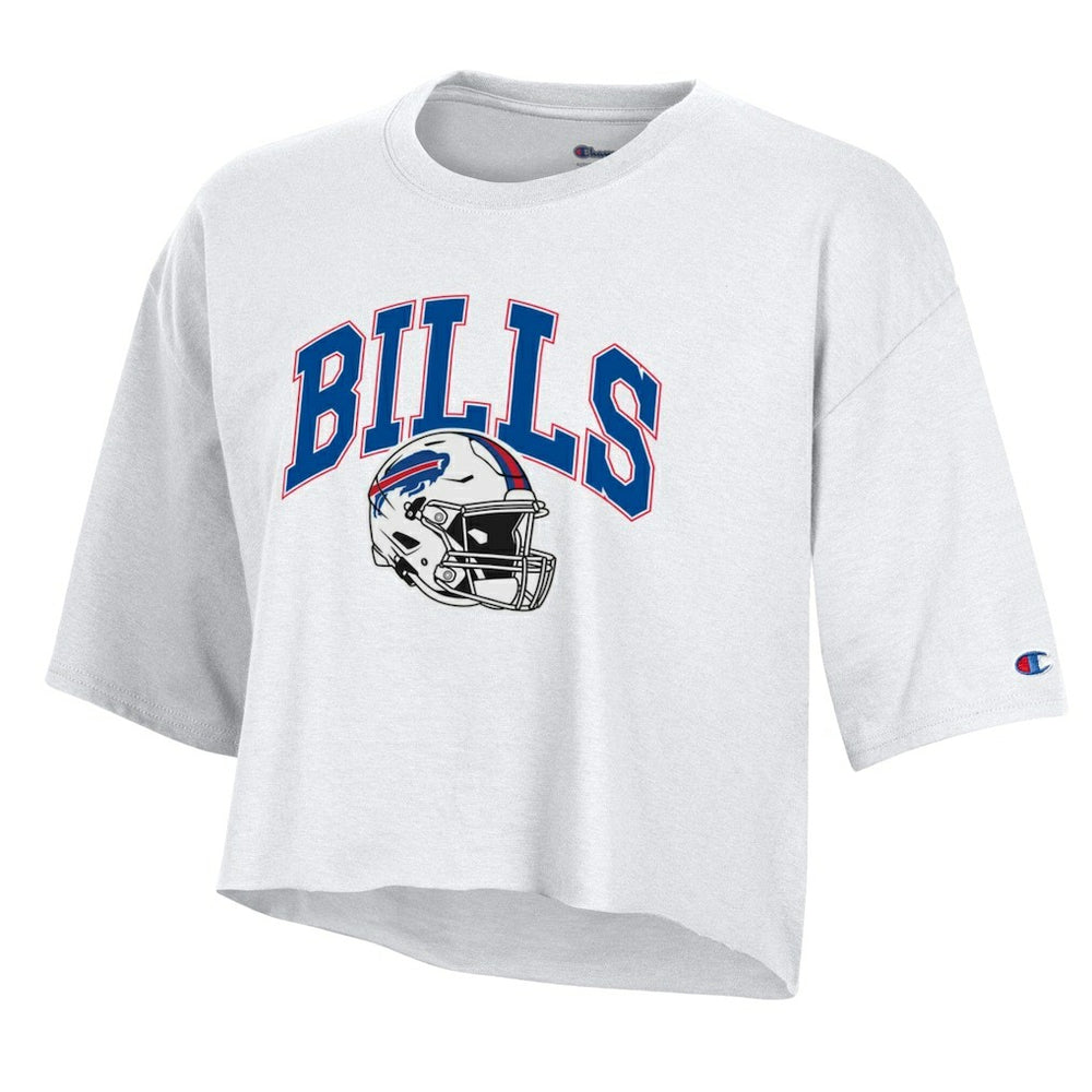 Buffalo Bills Champion Women's Boyfriend Cropped T-Shirt