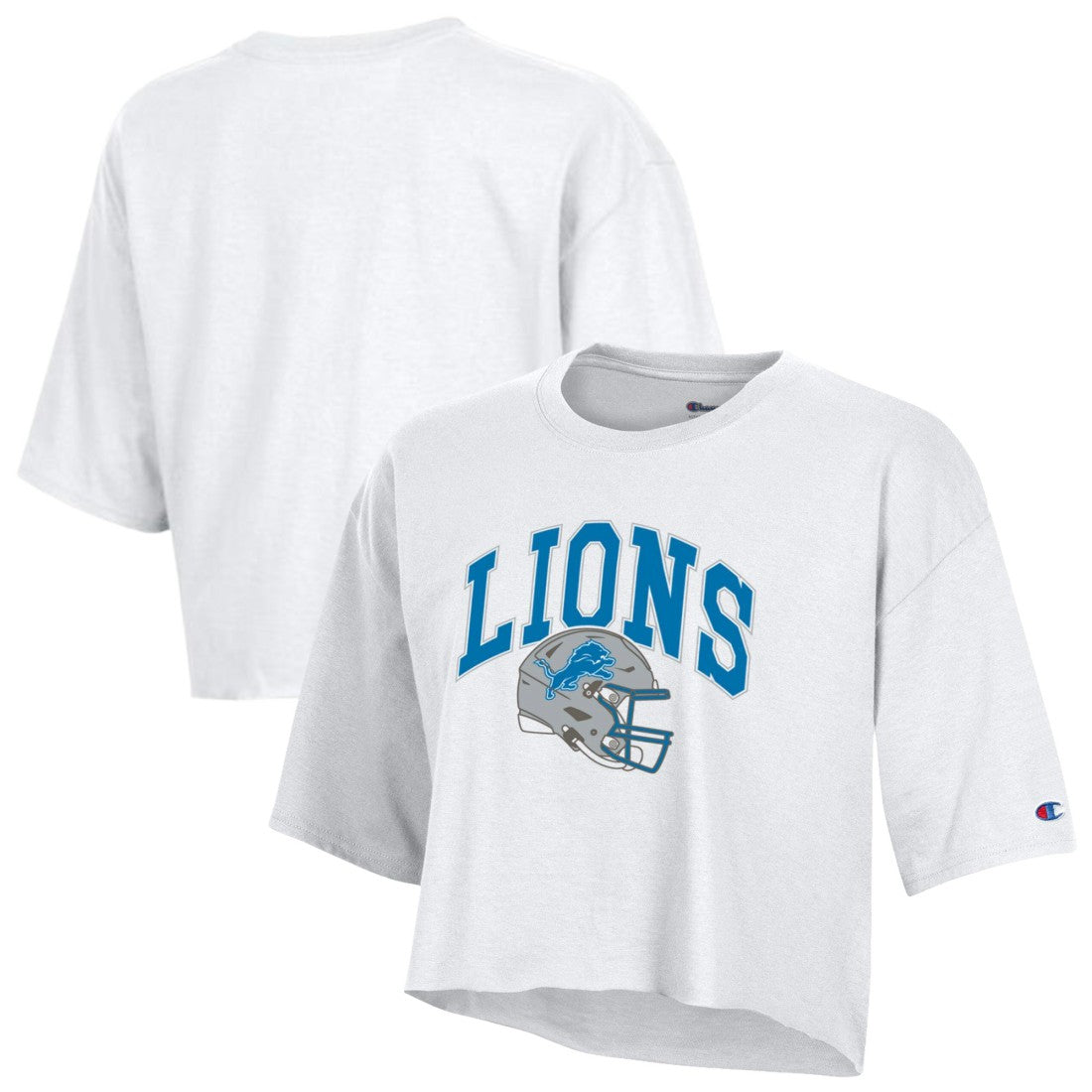 Detroit Lions Champion Women's Boyfriend Cropped T-Shirt