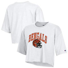 Cincinnati Bengals Champion Women's Boyfriend Cropped T-Shirt