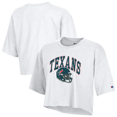 Houston Texans Champion Women's Boyfriend Cropped T-Shirt
