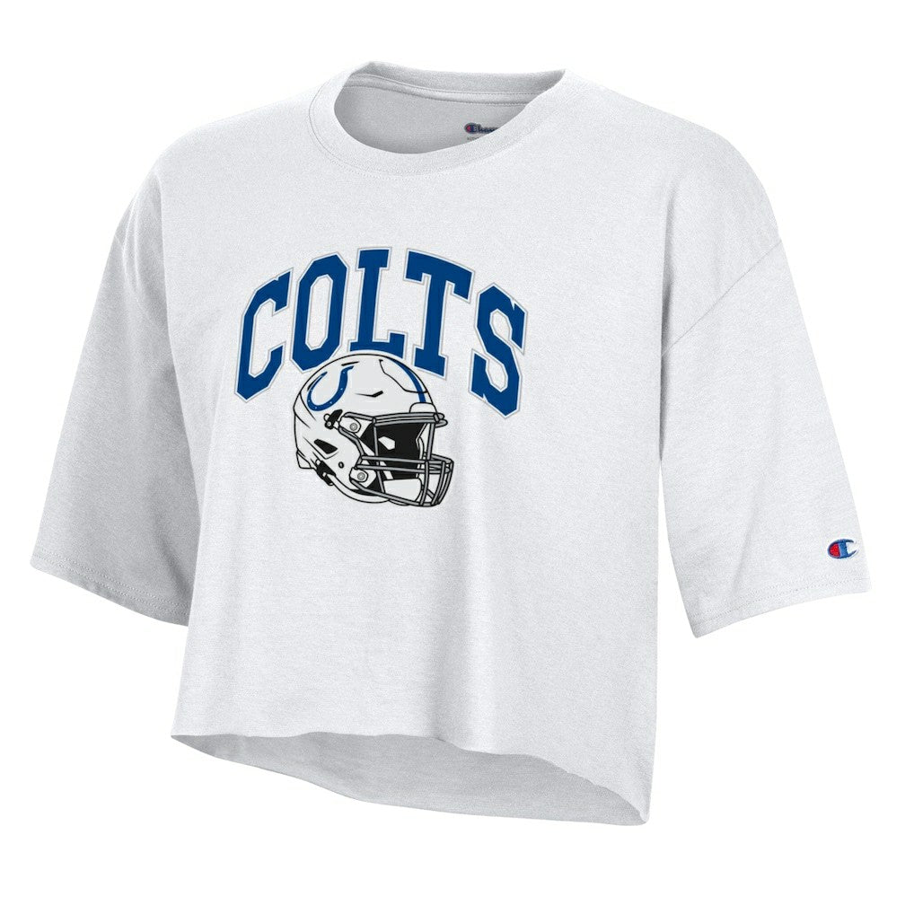 Indianapolis Colts Champion Women's Boyfriend Cropped T-Shirt