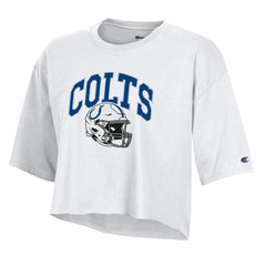 Indianapolis Colts Champion Women's Boyfriend Cropped T-Shirt