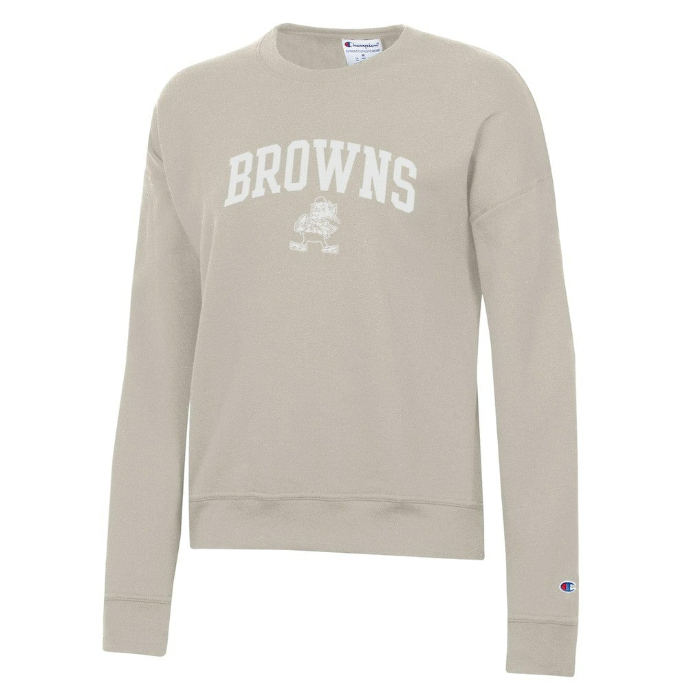 Cleveland Browns Champion Women's Powerblend Cocoa Butter Fleece Sweatshirt