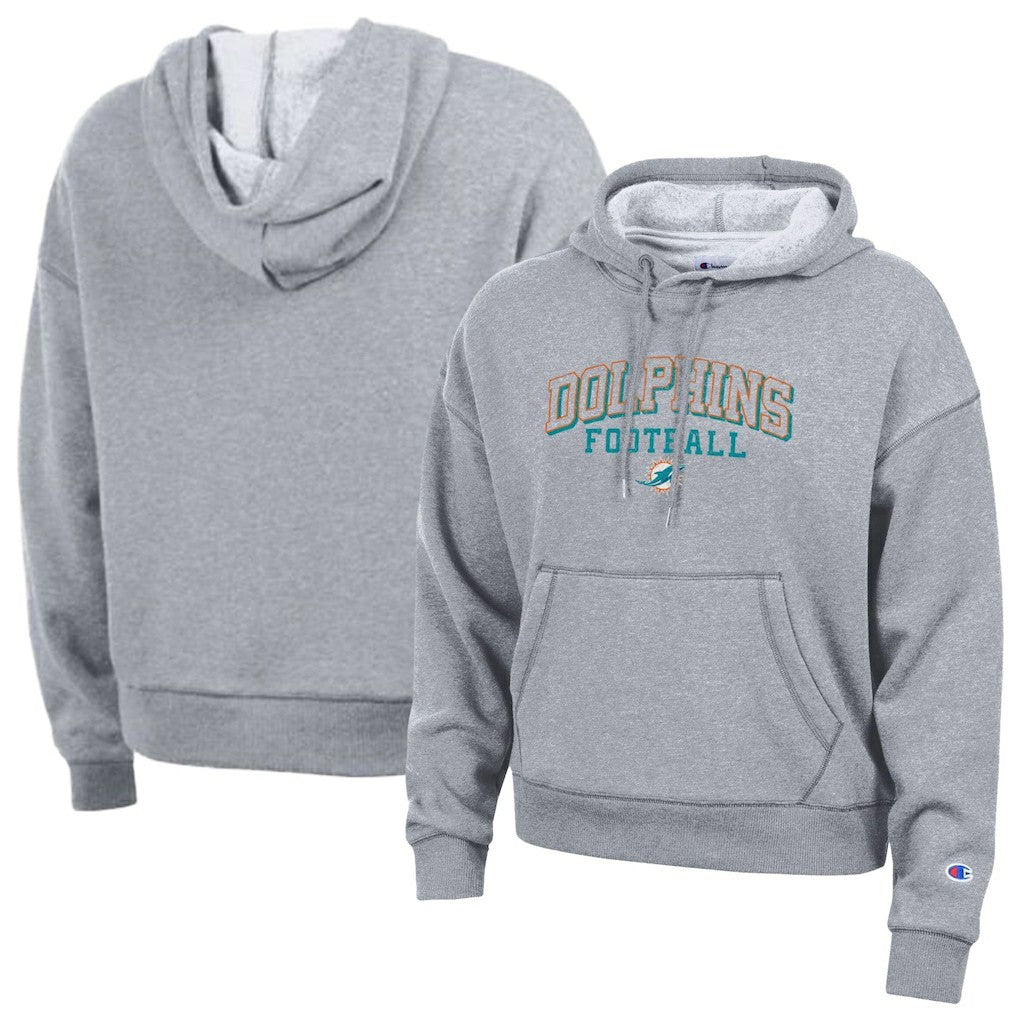 Miami Dolphins Champion Women's Triumph Tri-Blend Hoodie
