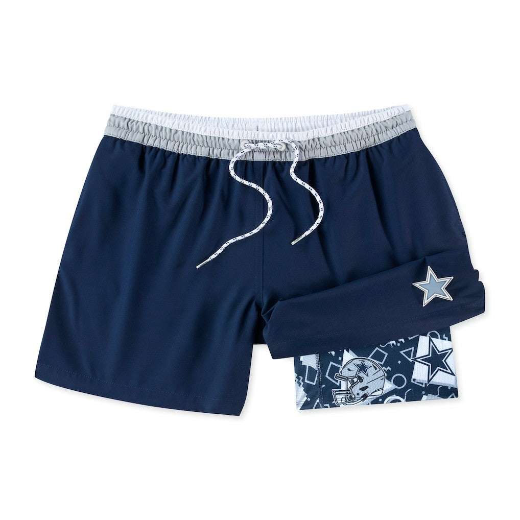 Dallas Cowboys  Chubbies The Secret Lined Swim Trunks