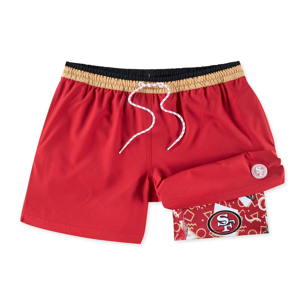 San Francisco 49ers  Chubbies The Secret Lined Swim Trunks