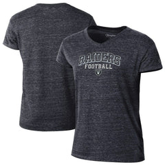 Las Vegas Raiders Champion Women's Triumph Tri-Blend V-Neck T-Shirt