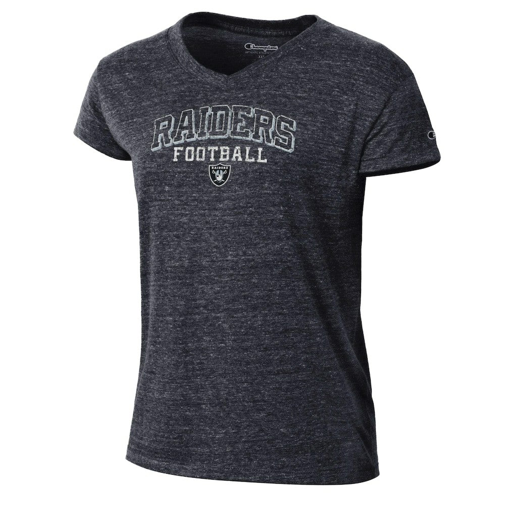 Las Vegas Raiders Champion Women's Triumph Tri-Blend V-Neck T-Shirt