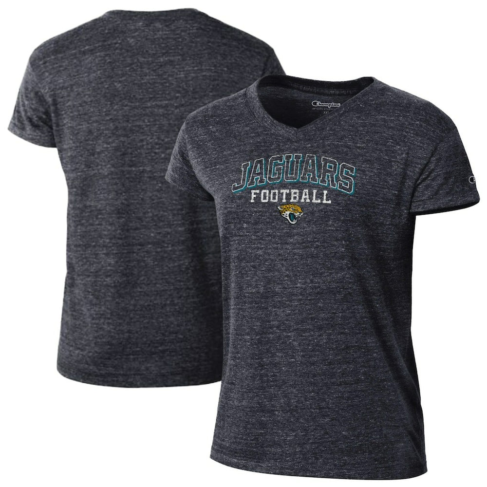 Jacksonville Jaguars Champion Women's Triumph Tri-Blend V-Neck T-Shirt