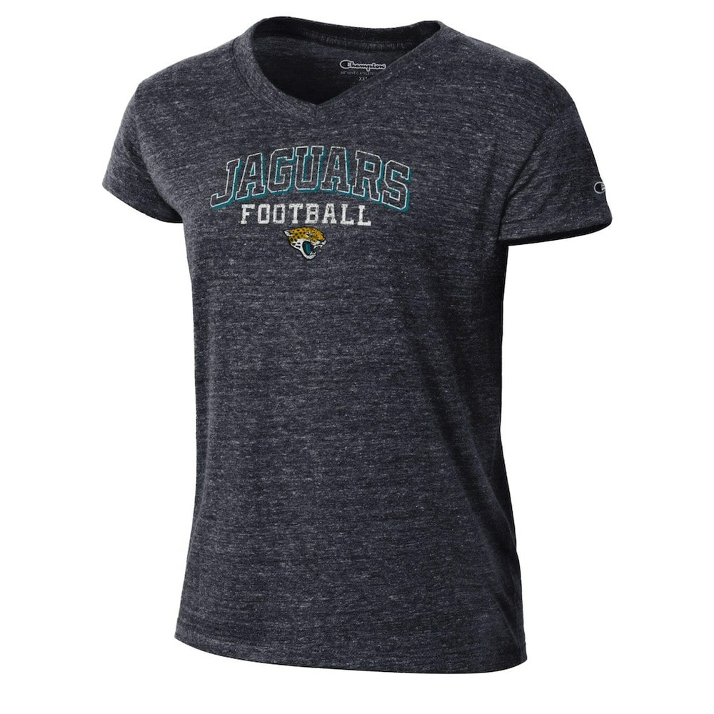 Jacksonville Jaguars Champion Women's Triumph Tri-Blend V-Neck T-Shirt