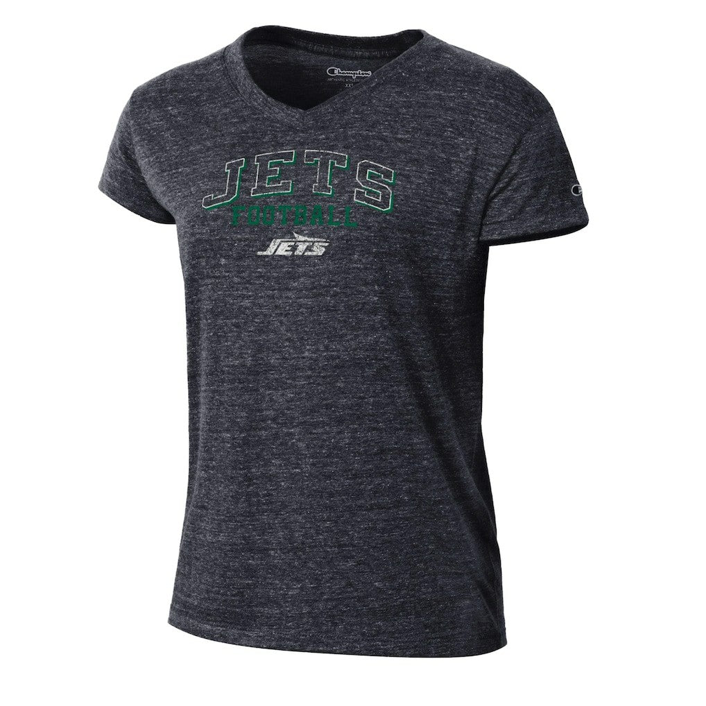 New York Jets Champion Women's Triumph Tri-Blend V-Neck T-Shirt