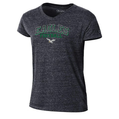 Philadelphia Eagles Champion Women's Triumph Tri-Blend V-Neck T-Shirt