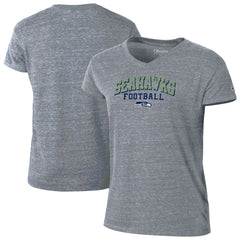 Seattle Seahawks Champion Women's Triumph Tri-Blend V-Neck T-Shirt