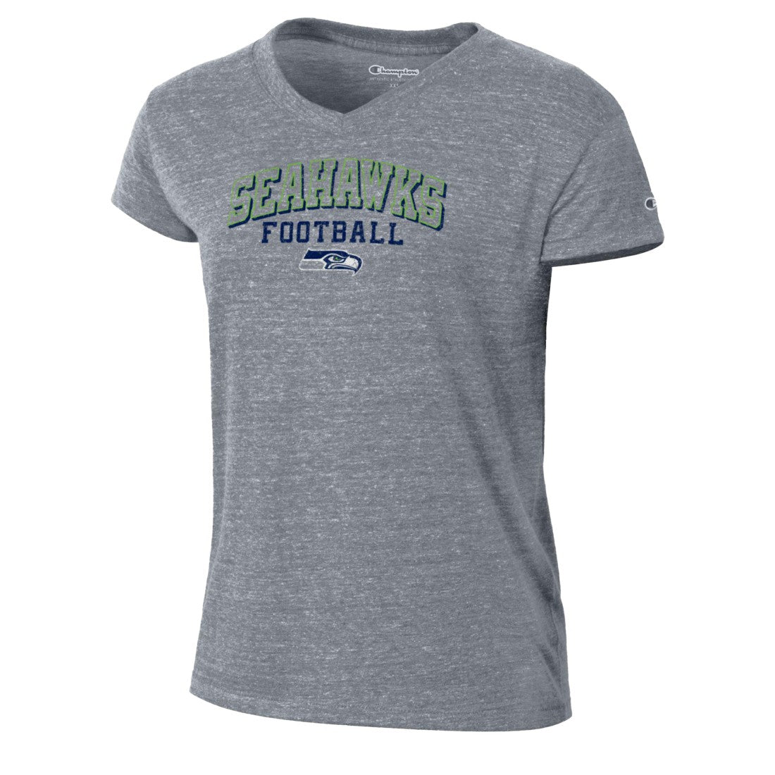 Seattle Seahawks Champion Women's Triumph Tri-Blend V-Neck T-Shirt