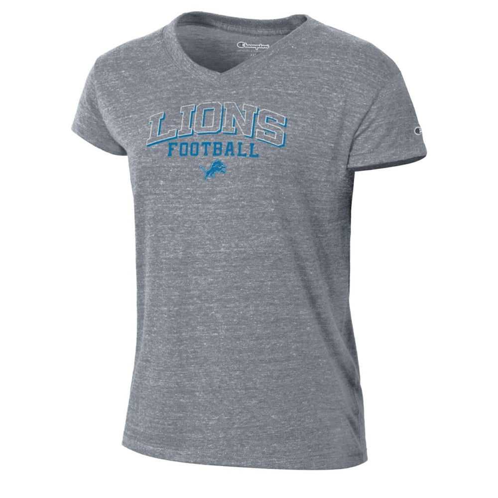 Detroit Lions Champion Women's Triumph Tri-Blend V-Neck T-Shirt