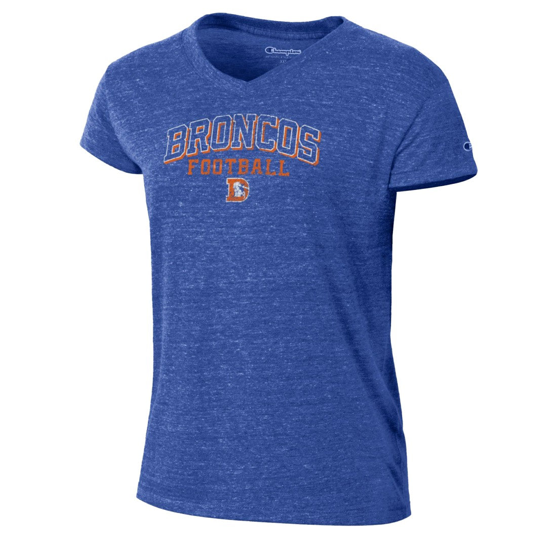 Denver Broncos Champion Women's Triumph Tri-Blend V-Neck T-Shirt