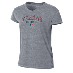 Houston Texans Champion Women's Triumph Tri-Blend V-Neck T-Shirt