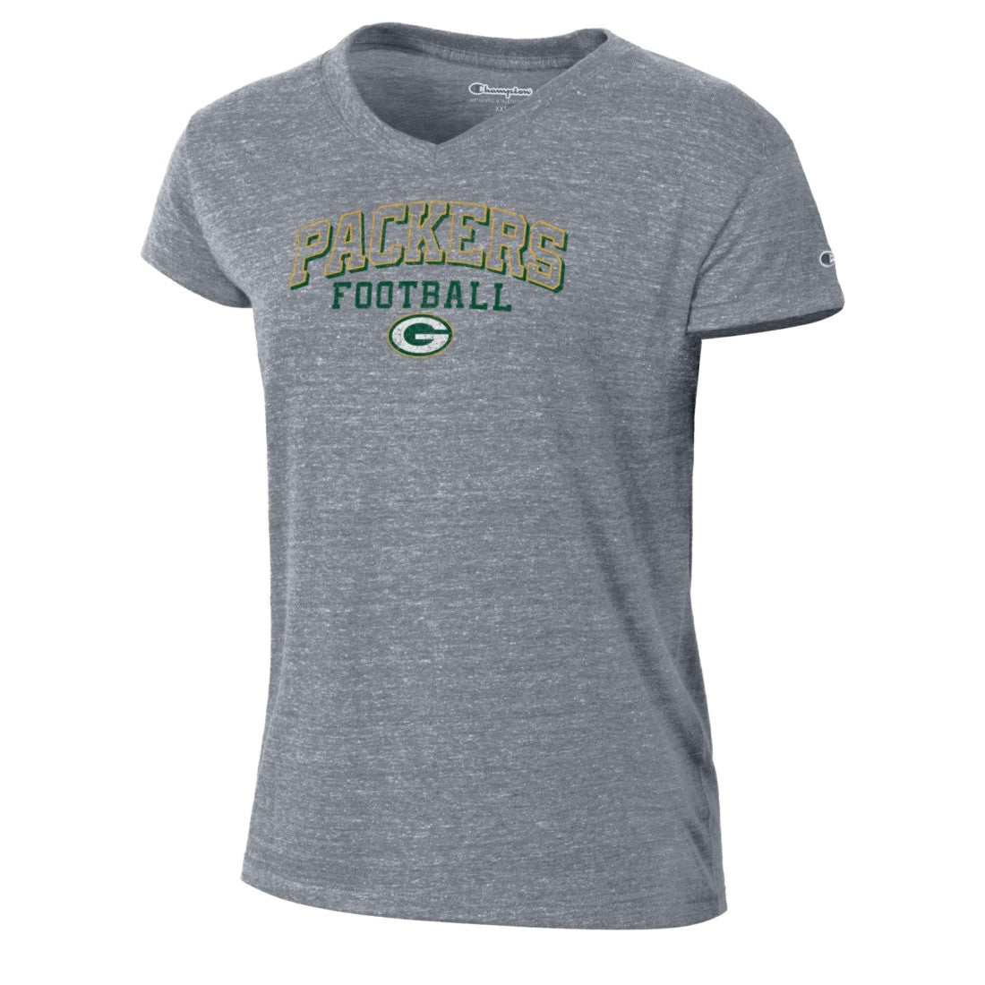 Green Bay Packers Champion Women's Triumph Tri-Blend V-Neck T-Shirt