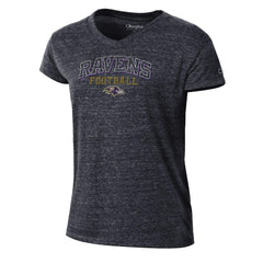 Baltimore Ravens Champion Women's Triumph Tri-Blend V-Neck T-Shirt