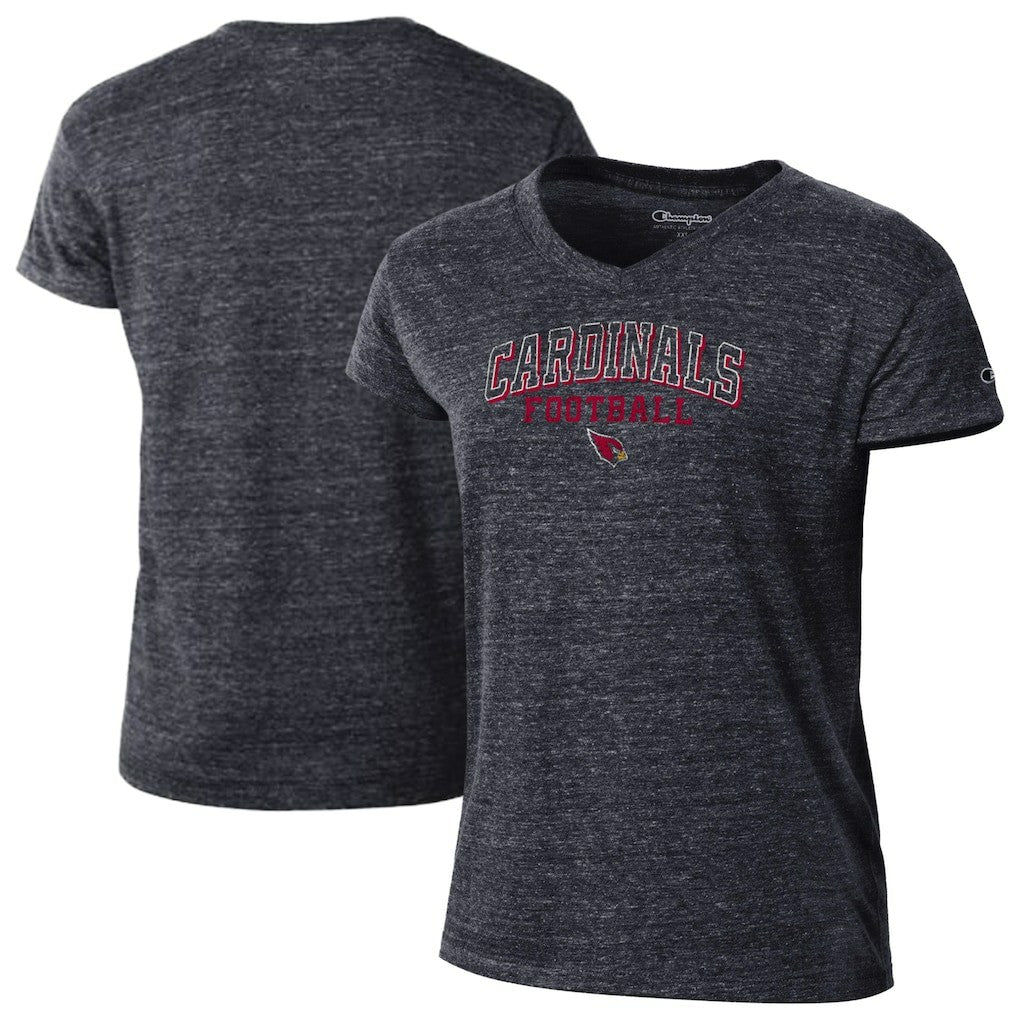 Arizona Cardinals Champion Women's Triumph Tri-Blend V-Neck T-Shirt