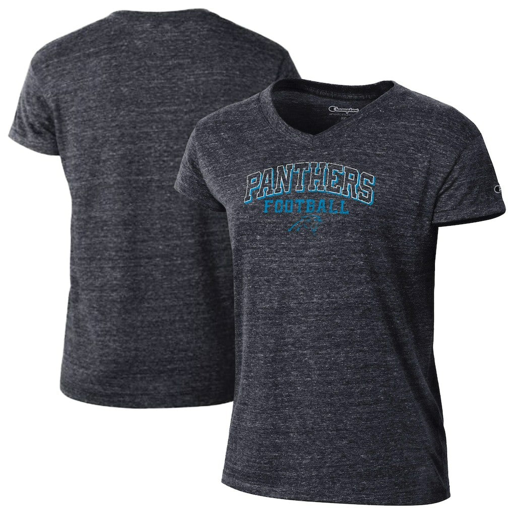 Carolina Panthers Champion Women's Triumph Tri-Blend V-Neck T-Shirt