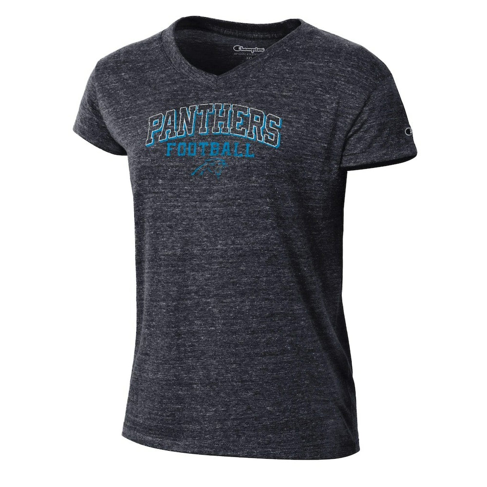 Carolina Panthers Champion Women's Triumph Tri-Blend V-Neck T-Shirt