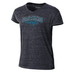 Carolina Panthers Champion Women's Triumph Tri-Blend V-Neck T-Shirt
