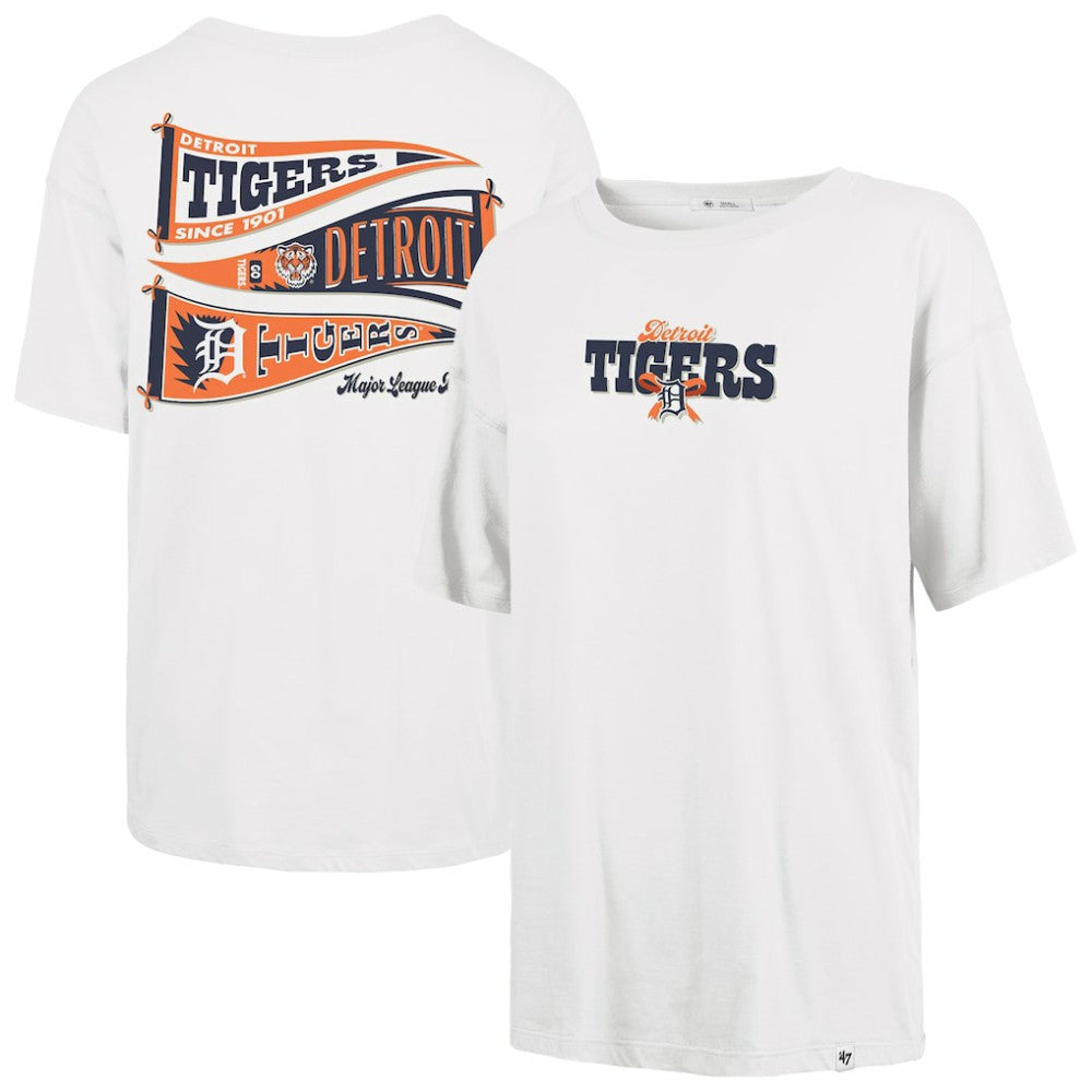Detroit Tigers '47 Women's Bow & Banner Sadie T-Shirt | MLB US