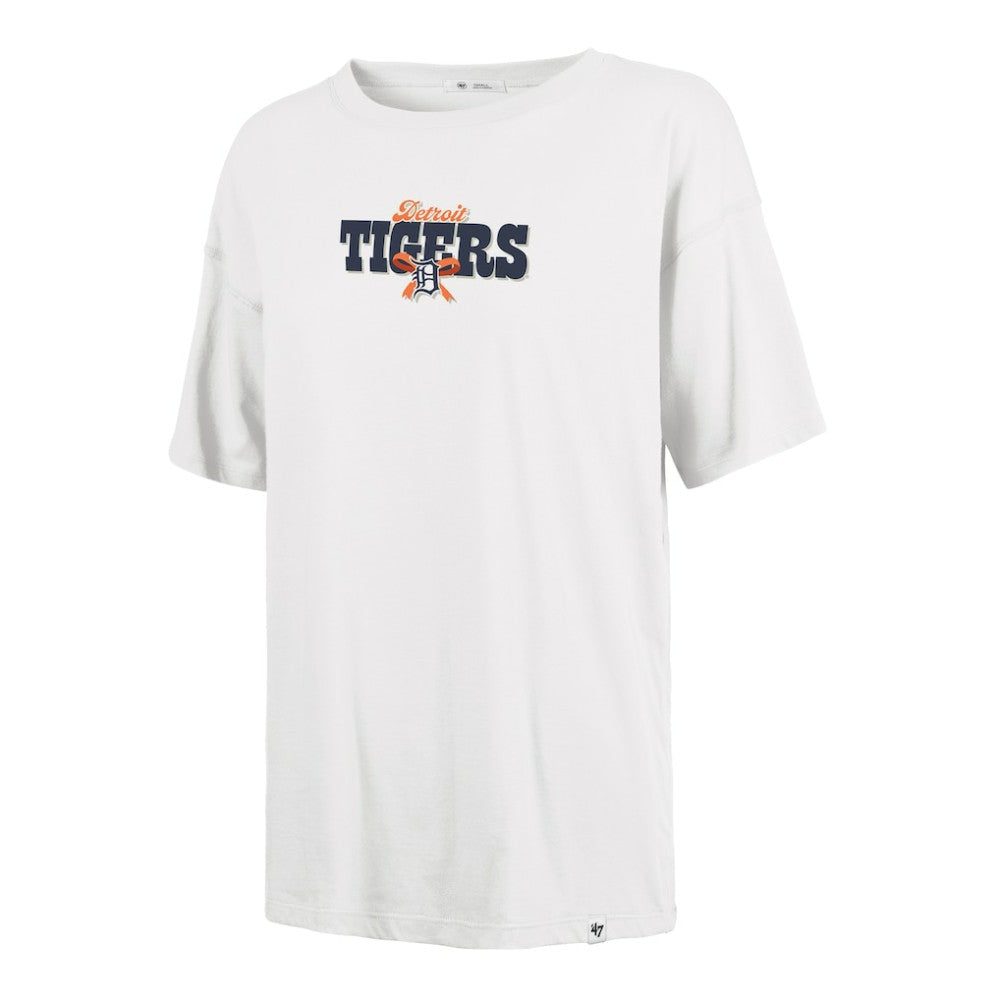 Detroit Tigers '47 Women's Bow & Banner Sadie T-Shirt | MLB US