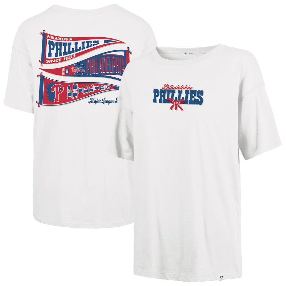 Philadelphia Phillies '47 Women's Bow & Banner Sadie T-Shirt | MLB Online