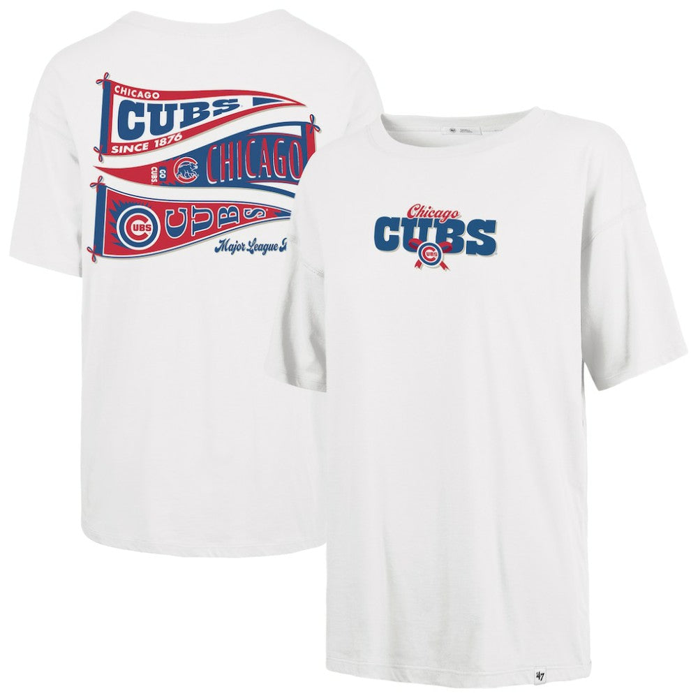 Chicago Cubs '47 Women's Bow & Banner Sadie T-Shirt | MLB Discount