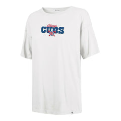 Chicago Cubs '47 Women's Bow & Banner Sadie T-Shirt | MLB Discount