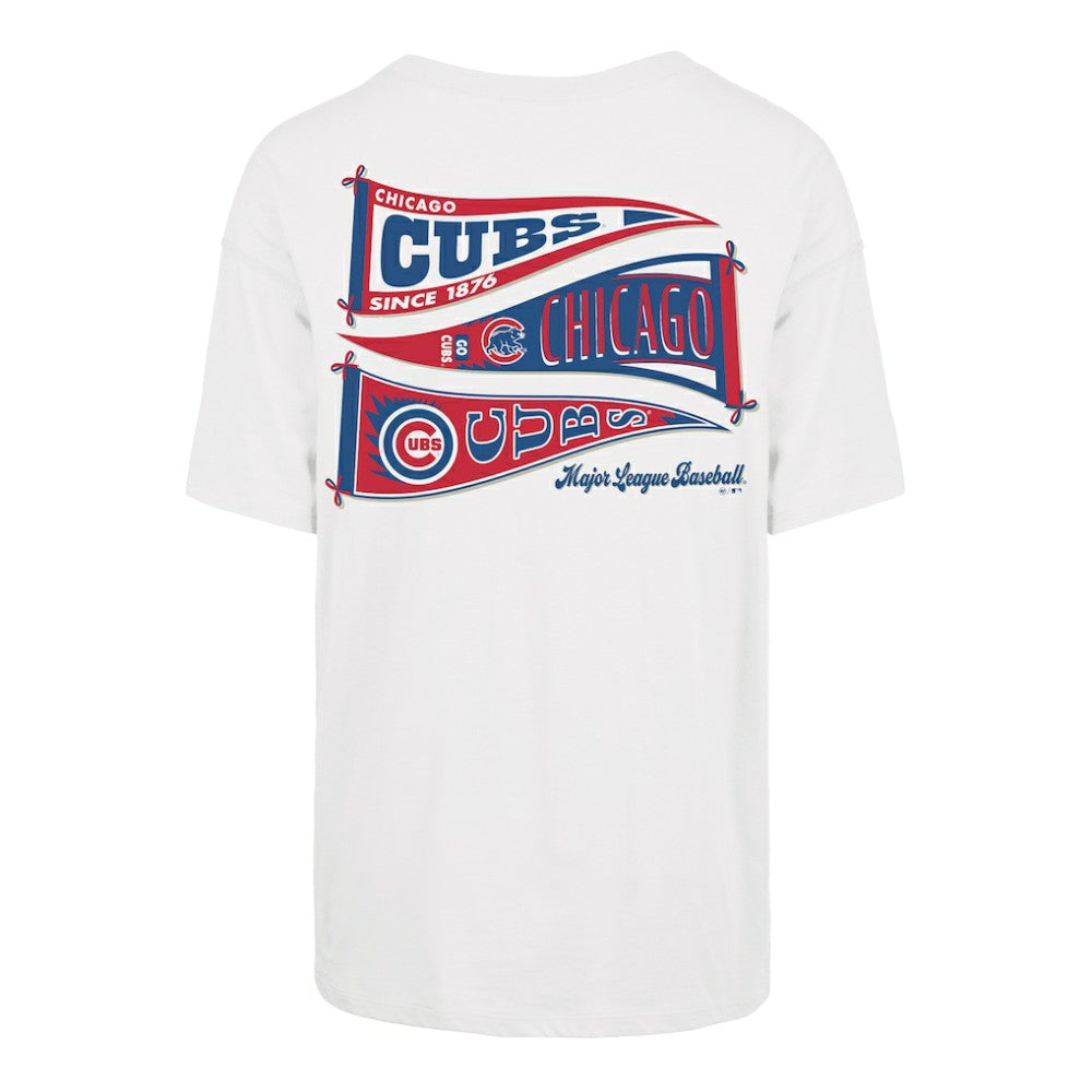 Chicago Cubs '47 Women's Bow & Banner Sadie T-Shirt | MLB Discount