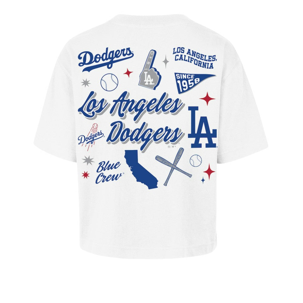 Los Angeles Dodgers '47 Women's Collage Script Reed City T-Shirt | MLB New